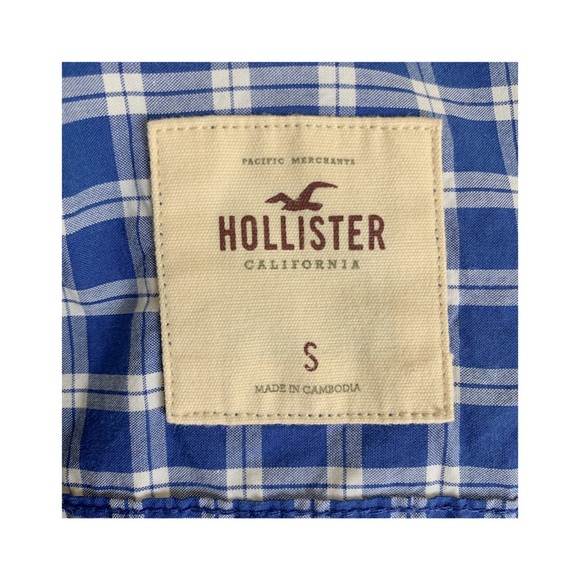 Blue check button up - Picture 2 of 2